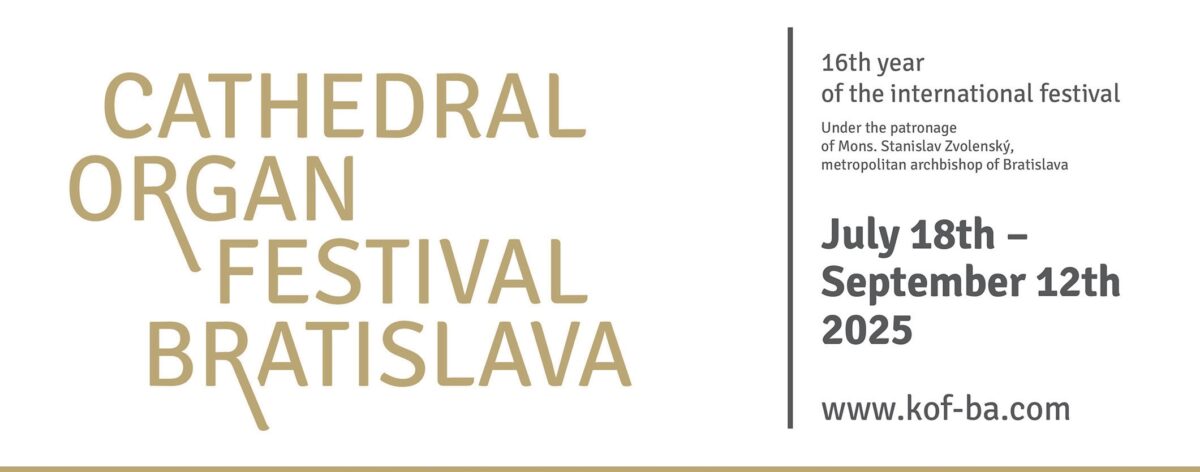 Banner Cathedral Organ Festival Bratislava