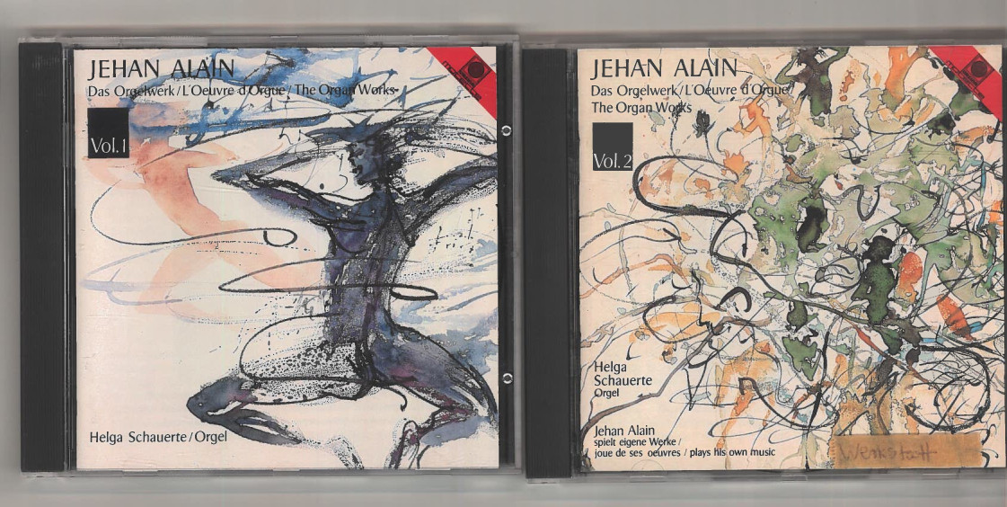 CDs des Orgelwerks von Jehan Alain